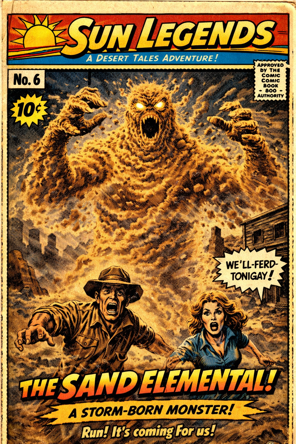 #6 Sun Legends-The Sand Elemental? 11x17 Poster