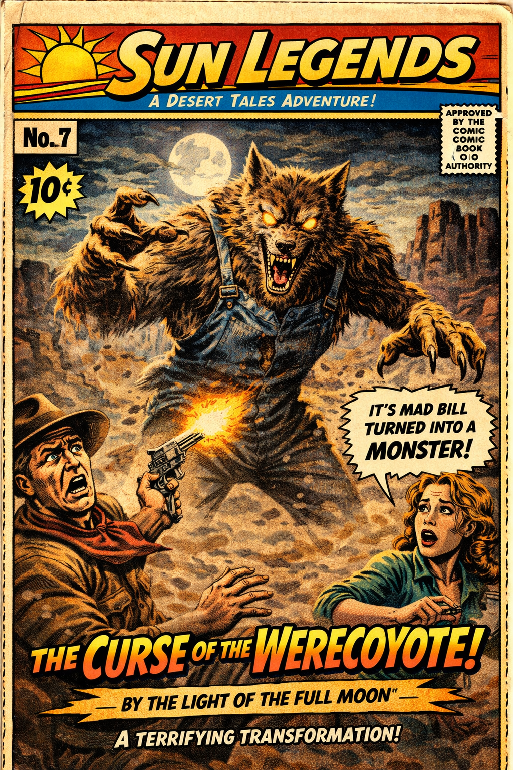 #7 Sun Legends - The Curse of the Werecoyote? 11x17 Poster