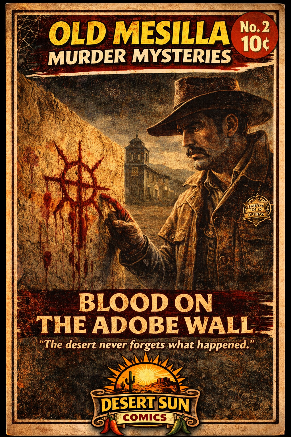 OMMM No. 2 Blood on the Adobe Wall Poster 11x17