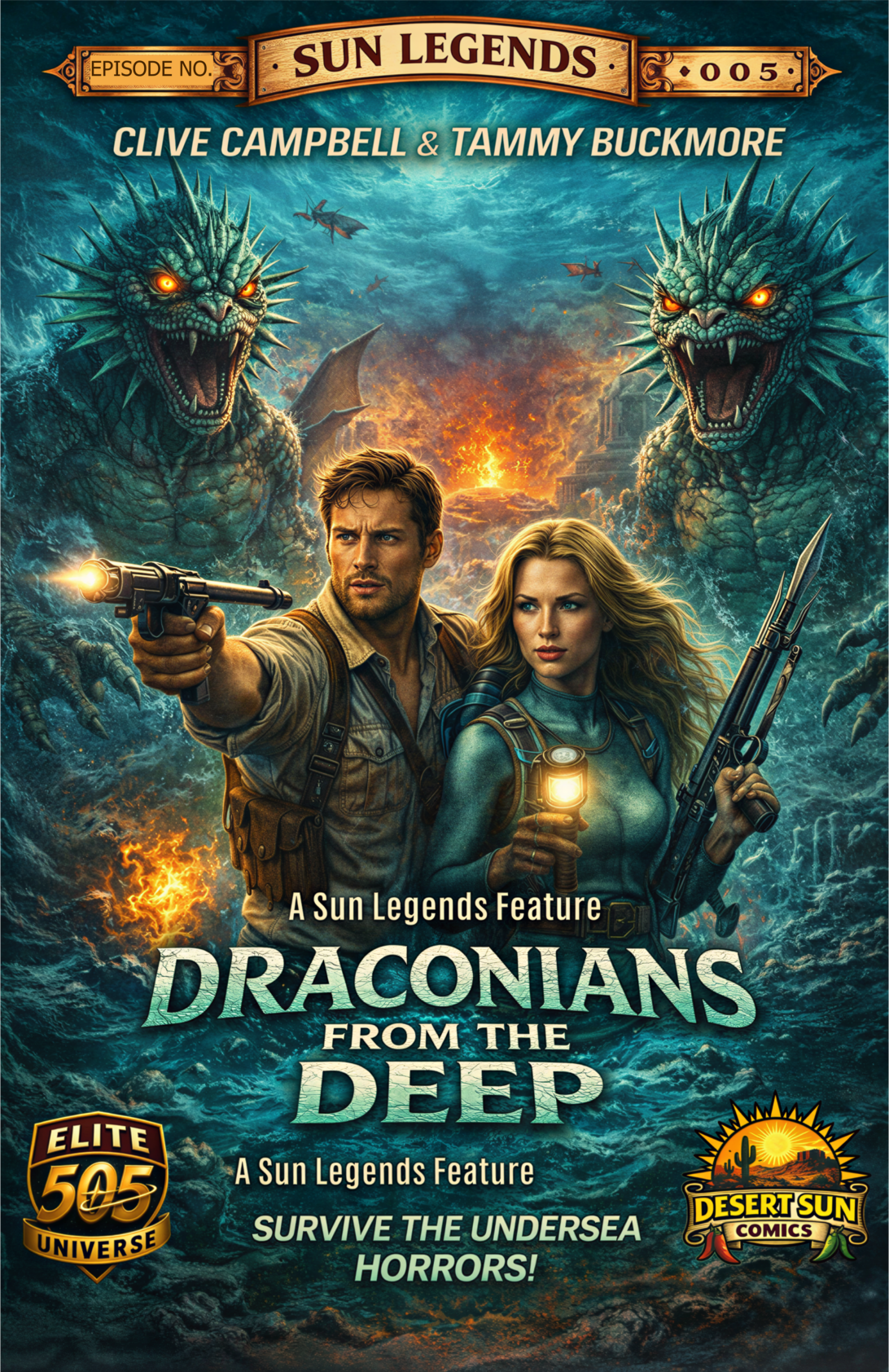 Draconians from the Deep No. 005 Poster 11x17