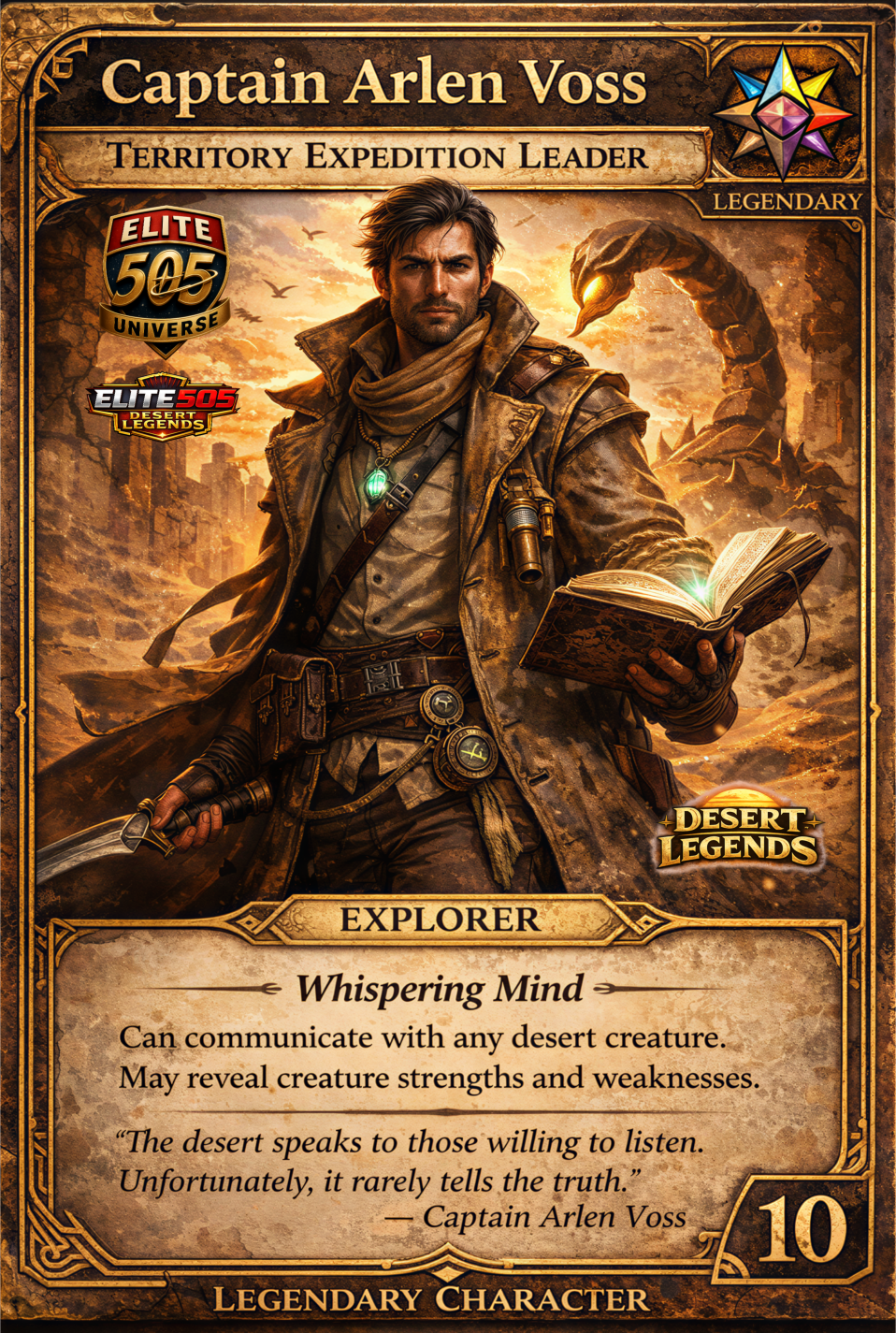 Captain Arlen Voss - Territory Expedition Leader Poster 11x17